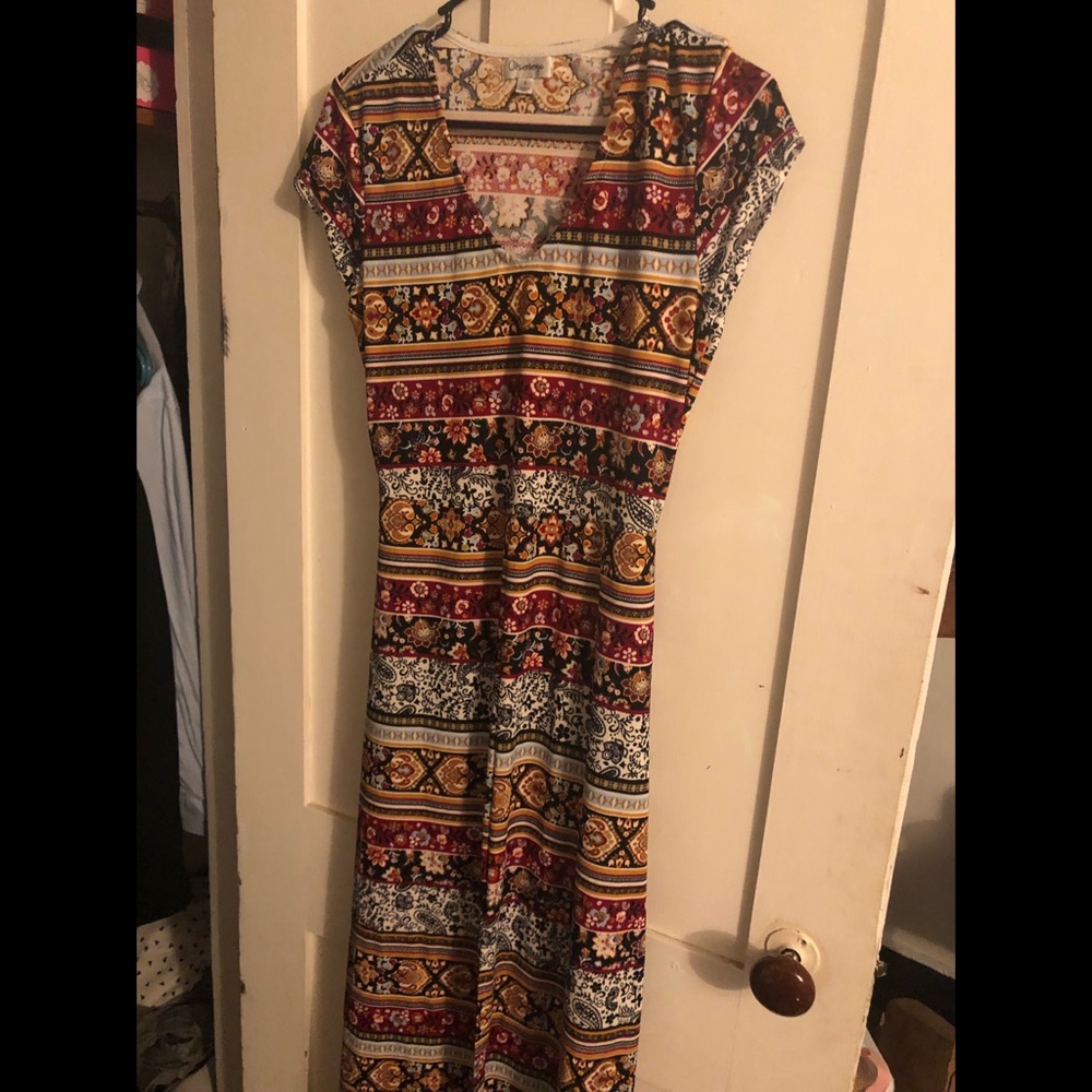 Long sexy bohemian dress
